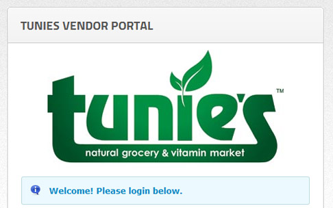 tunies-vendor-portal-screenshot
