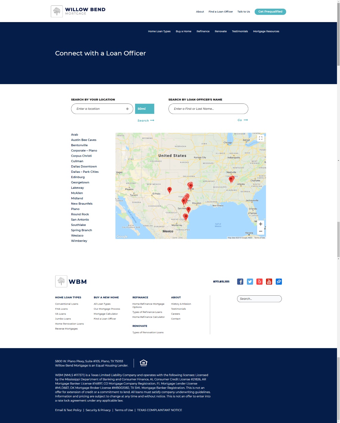 Willow Bend Mortgage Screenshot