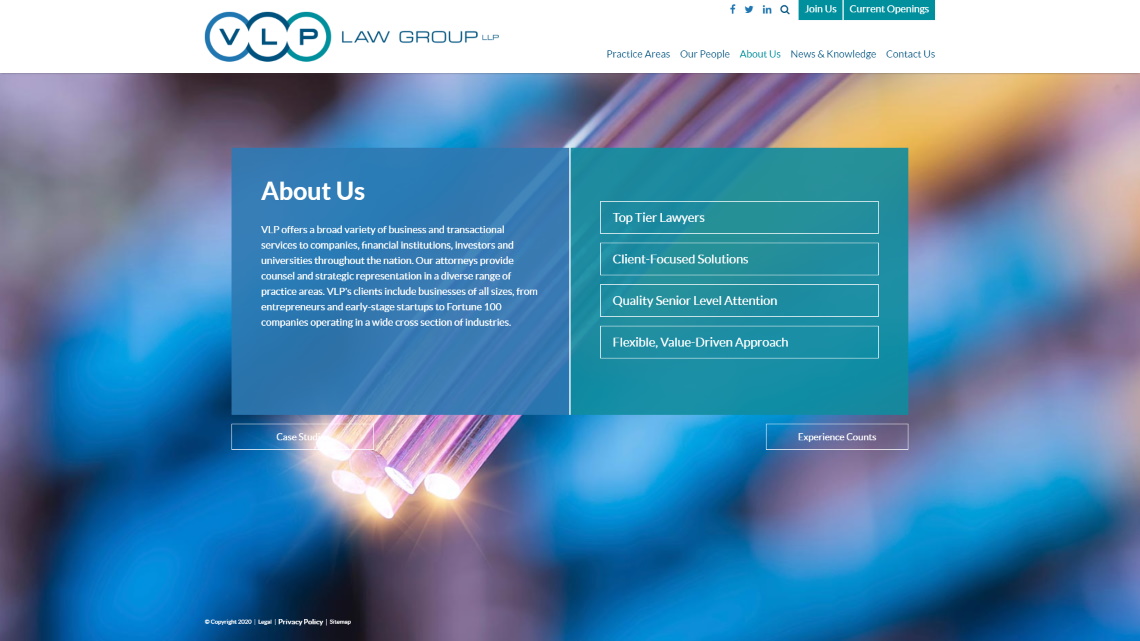 VLP Law Group Screenshot