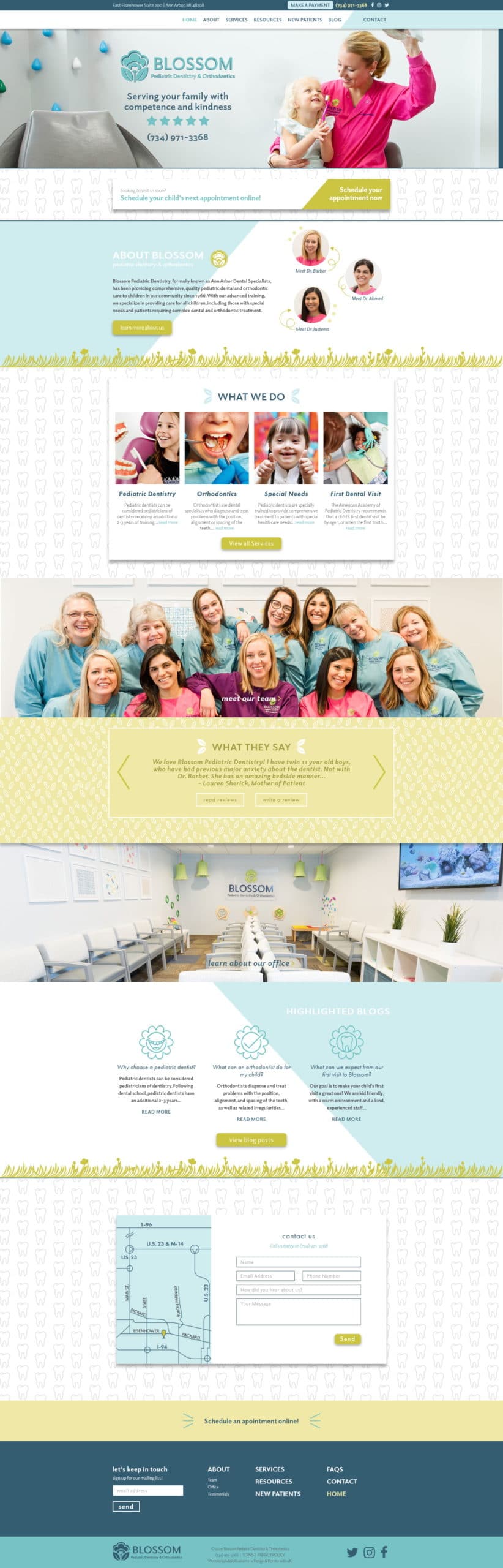 Blossom Pediatric Dentistry Screenshot