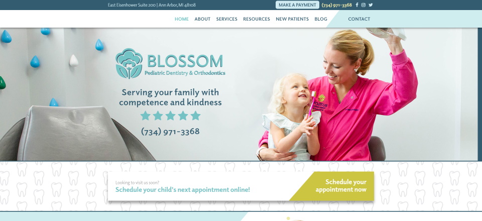 Blossom Pediatric Dentistry Screenshot