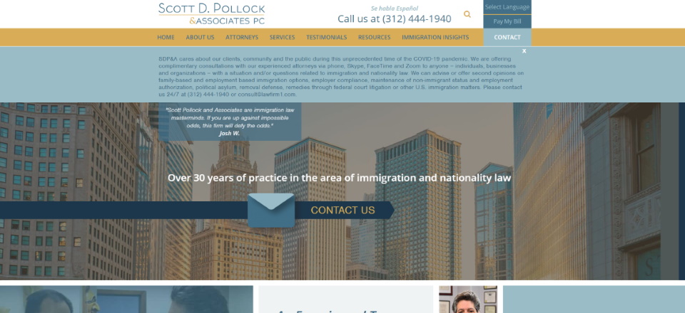 Scott D. Pollock & Associates Screenshot